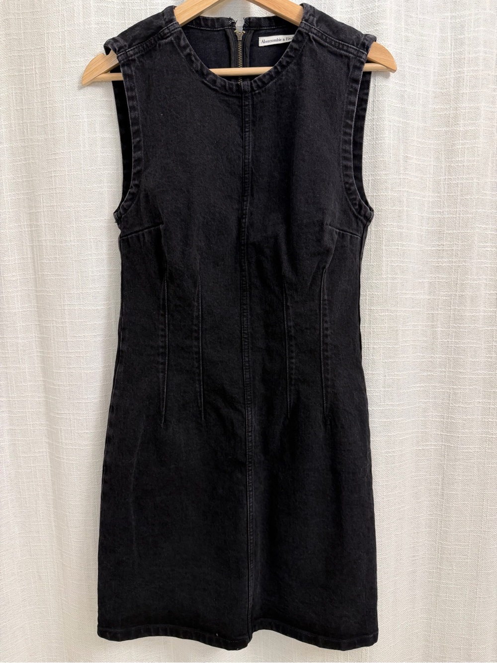 Abercrombie & Fitch Black Sleeveless Denim Dress
